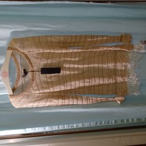 BDB Light Beige Distressed Sweater S/P